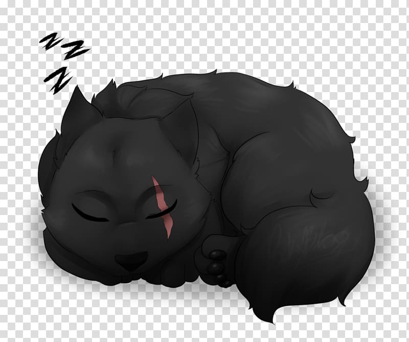 Dog Canidae Chibi Drawing Black wolf, sleep chibi transparent background PNG clipart