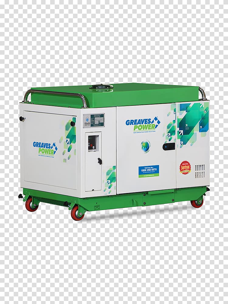 Diesel generator Electric generator Engine-generator Greaves Cotton Manufacturing, engine transparent background PNG clipart
