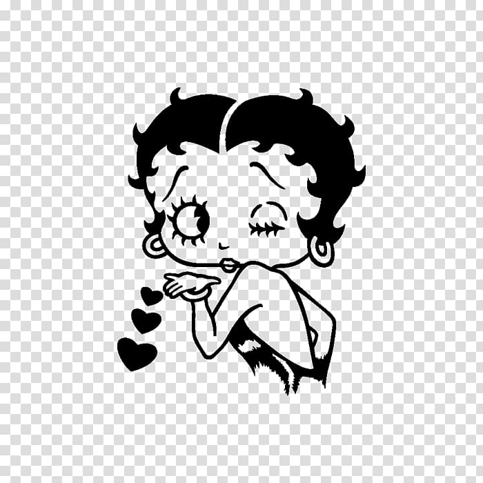 betty boop black and white wallpaper