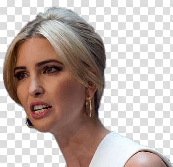 woman wearing white top , Ivanka Trump Speaking transparent background PNG clipart