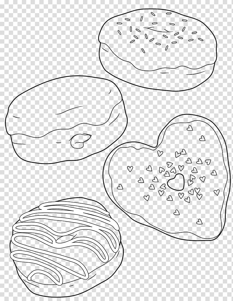 Dunkin' Donuts Coloring book Coffee and doughnuts Frosting & Icing, others transparent background PNG clipart