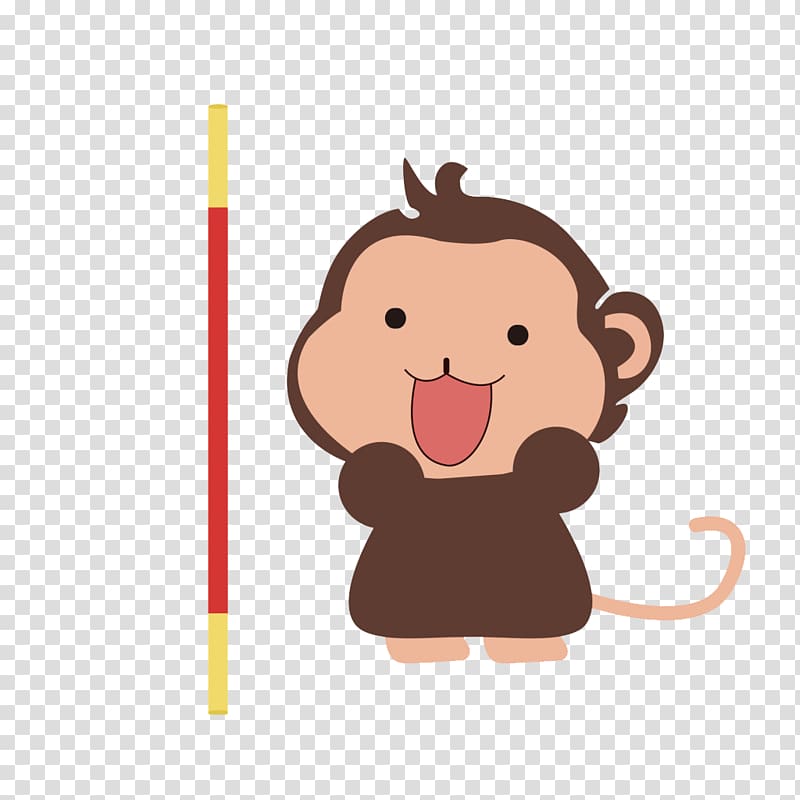 Monkey Cartoon Child Infant, Little Monkey King Bar transparent background PNG clipart