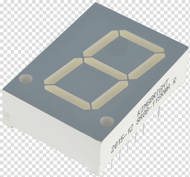 Seven-segment display Display device LED display Light-emitting diode Anode, 7 transparent background PNG clipart