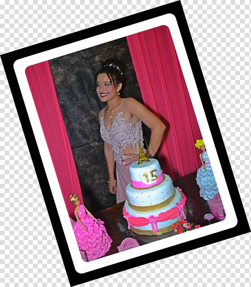 Cake decorating Frames Pink M, 15 anos transparent background PNG clipart