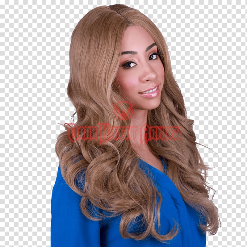 Blond Lace wig Hair, Brown wig transparent background PNG clipart