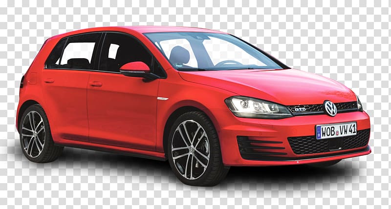 2014 Volkswagen Golf Car Citroxebn C4 Volkswagen Golf GTD, Red Volkswagen Golf GTD Car transparent background PNG clipart