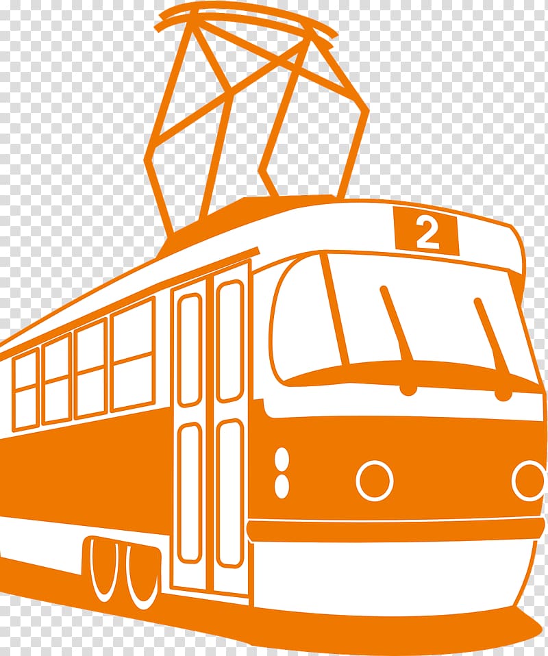 Tram transparent background PNG clipart