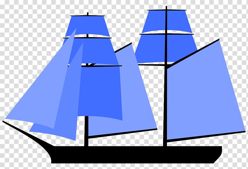 Sailboat Sailing ship Topsail Schooner Goélette à hunier, sail transparent background PNG clipart