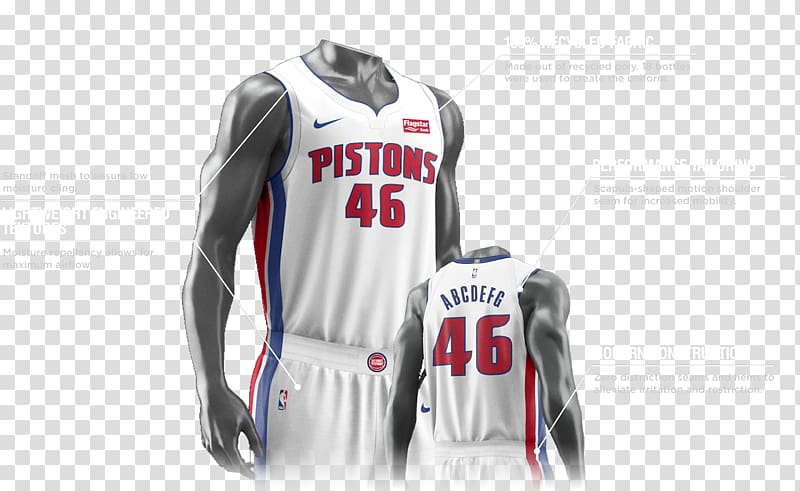 Jersey Detroit Pistons Los Angeles Lakers Miami Heat Boston Celtics, retro jerseys transparent background PNG clipart