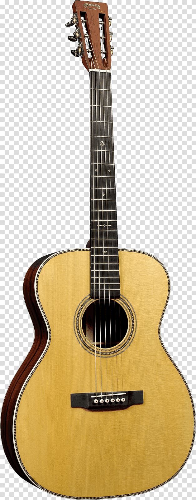 Steel-string acoustic guitar Parlor guitar C. F. Martin & Company, folk-custom transparent background PNG clipart