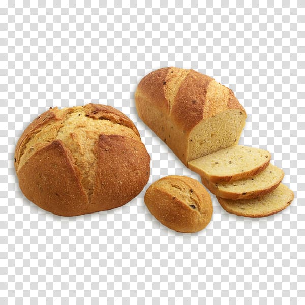 Rye bread Sourdough Small bread Bun, bun transparent background PNG clipart