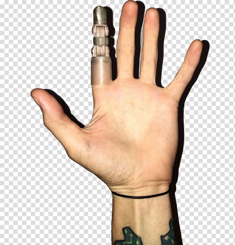 Thumb Prosthesis Hand model Finger Glove, 3D printing transparent background PNG clipart