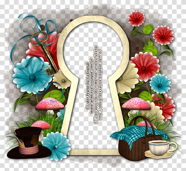 keyhole illustration, Alice\'s Adventures in Wonderland Queen of Hearts White Rabbit Frames, alice in wonderland transparent background PNG clipart