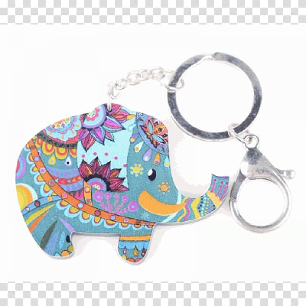 Key Chains Handbag Clothing Accessories Earring Wallet, Elefantes transparent background PNG clipart