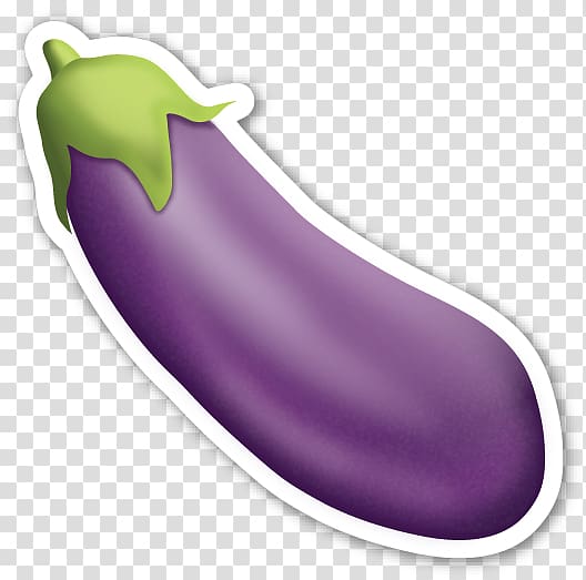 eggplant , T-shirt Emoji Eggplant Sticker iPhone, eggplant transparent background PNG clipart