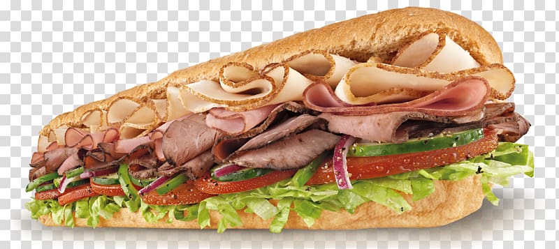 BLT Submarine sandwich Subway Pulled pork, sub sandwich transparent background PNG clipart
