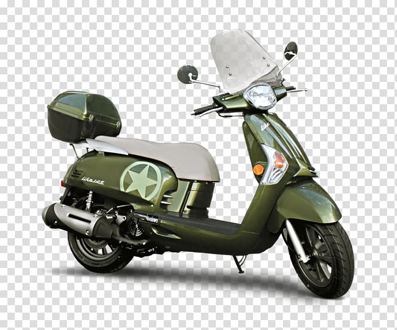 Scooter Piaggio Motorcycle Kymco Vespa LX 150, scooter booster 125 transparent background PNG clipart