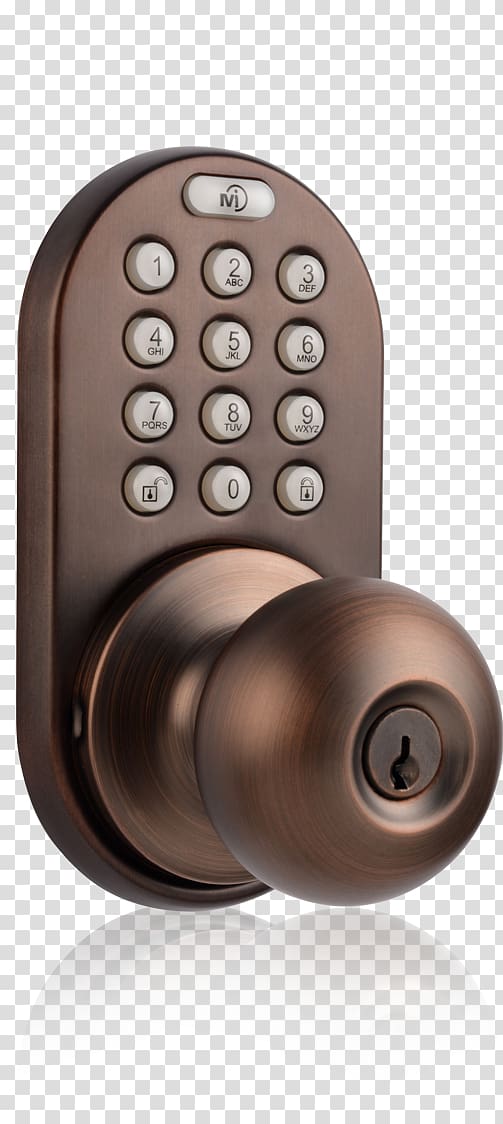 Door handle Lock Remote keyless system Dead bolt Keypad, door transparent background PNG clipart