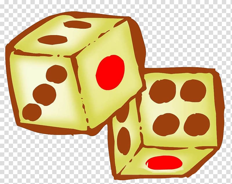 Dice, Hand painted dice graphics transparent background PNG clipart