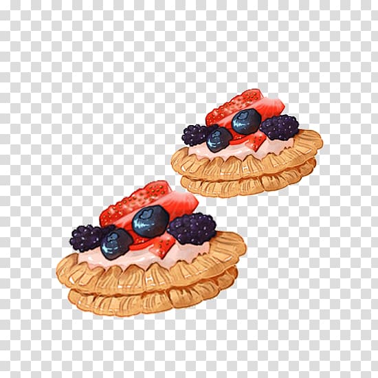 Blueberry pie Dessert Watercolor painting, Hand-painted blueberry pie transparent background PNG clipart