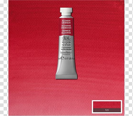 Watercolor painting Winsor & Newton Quinacridone Red Art, paint transparent background PNG clipart