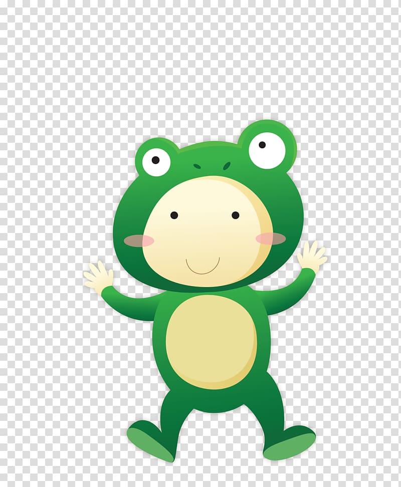 Frog Green , green little frog man transparent background PNG clipart