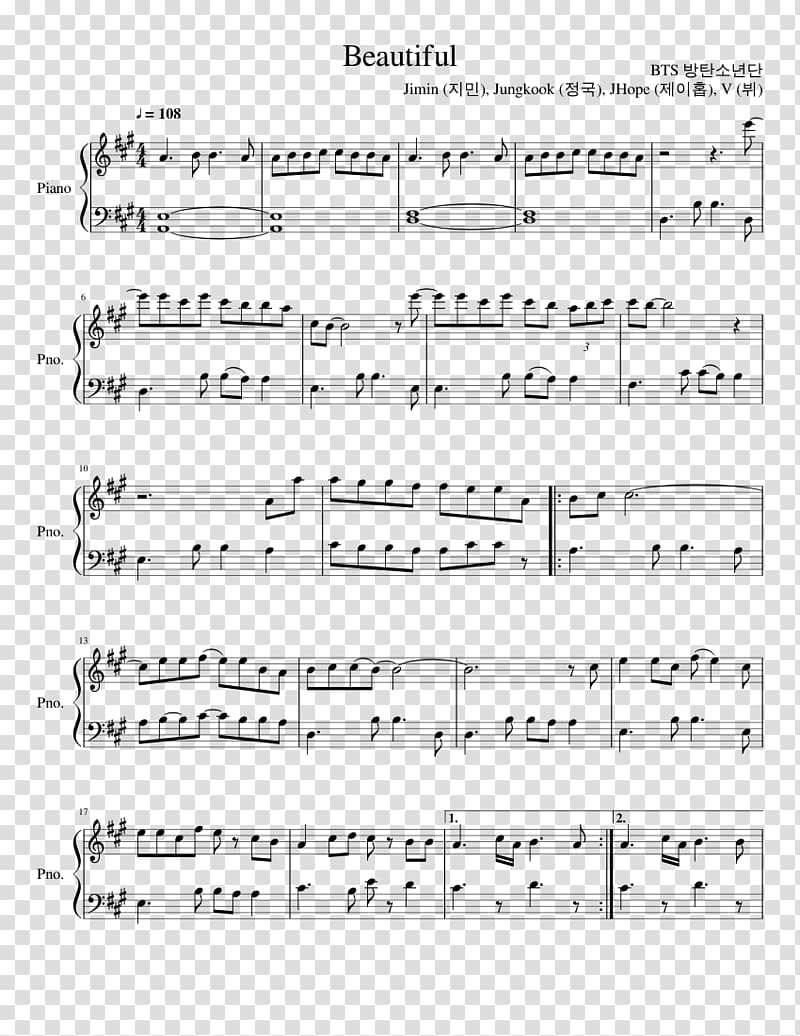 Sheet Music Piano BTS Song, beautiful violin transparent background PNG clipart