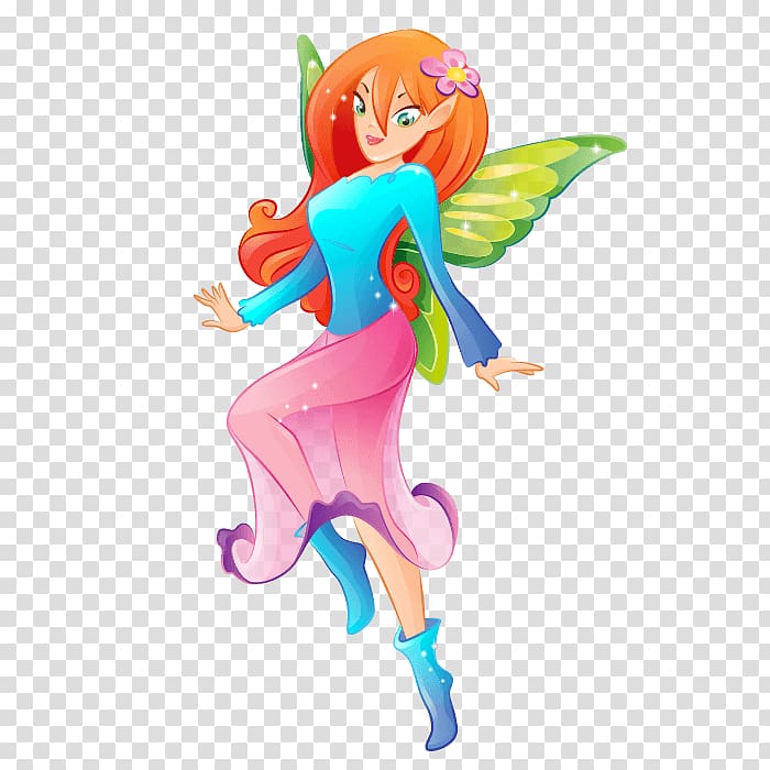 The Fairy with Turquoise Hair Elf Sticker Magic, Fairy transparent background PNG clipart