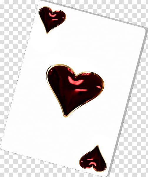 Heart, ace card transparent background PNG clipart