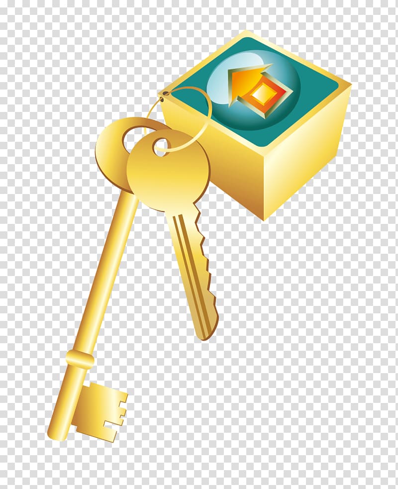 Key Lock, Golden Key transparent background PNG clipart