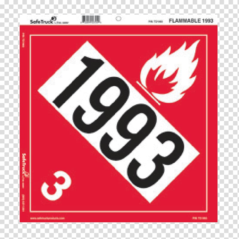 HAZMAT Class 3 Flammable liquids Logo Decal Printing, Tow Truck transparent background PNG clipart