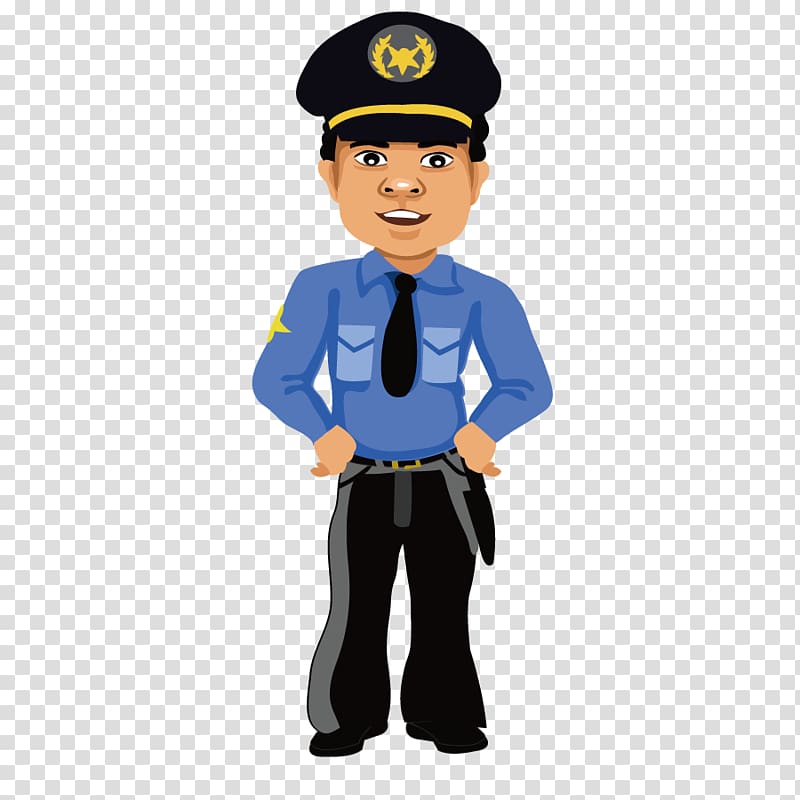 police , Cartoon Police officer, People\'s Police transparent background PNG clipart