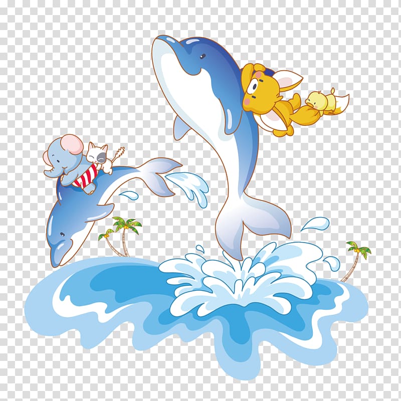 Dog Whale, Elephant riding whale transparent background PNG clipart