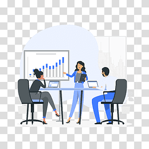 illustration, Pitch meeting, chart, data, growth, stats, presentation transparent background PNG clipart thumbnail