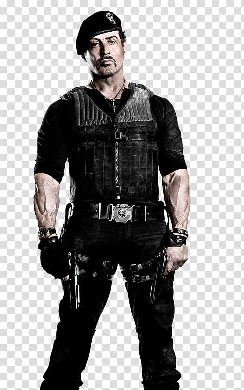 Silvester Stallone, The Expendables Sylvester Stallone Front transparent background PNG clipart