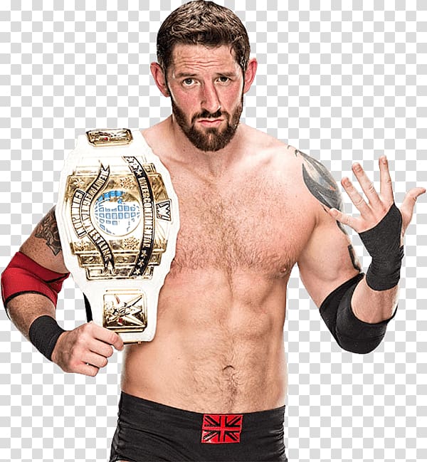 man holding championship belt, Bad News Barrett With Belt transparent background PNG clipart