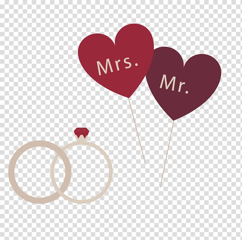 Mr. and Mrs. heart illustration, Engagement Ring Wedding Icon, Diamond ring transparent background PNG clipart