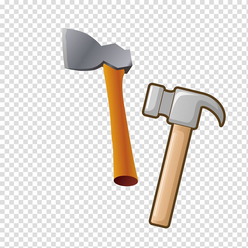 Tool Hatchet Hammer, Hammer decoration tool decoration transparent background PNG clipart