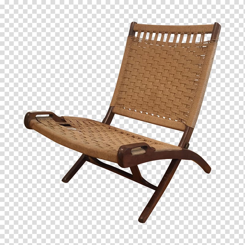 Eames Lounge Chair Furniture Wicker Mid-century modern, Beach Chair transparent background PNG clipart