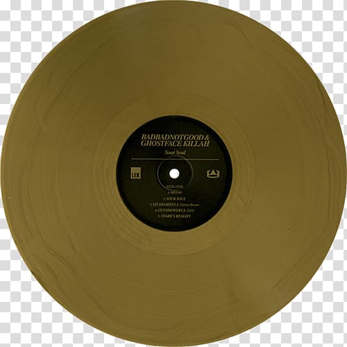 Compact disc Sour Soul BADBADNOTGOOD Phonograph record Music, gold record transparent background PNG clipart