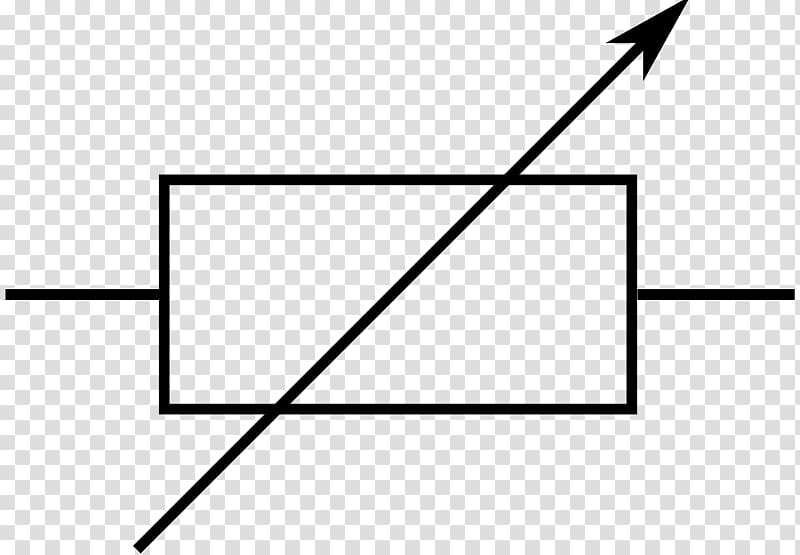 Potentiometer Resistor Electronic symbol Electronics , symbol transparent background PNG clipart