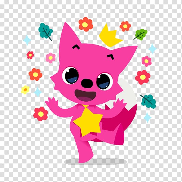 Happy fox with flowers illustration, Pinkfong Sticker Drawing Smart ...