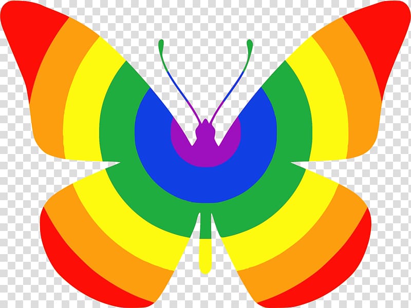 Butterfly Computer Icons , rainbow transparent background PNG clipart