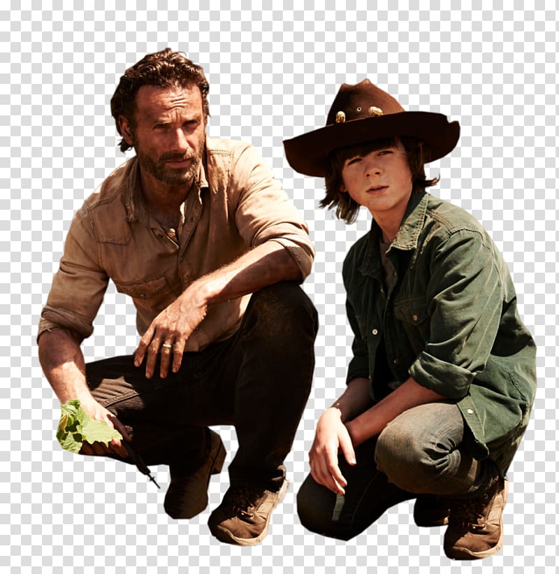 Carl Grimes Rick Grimes T-shirt Negan Michonne, TWD File transparent background PNG clipart