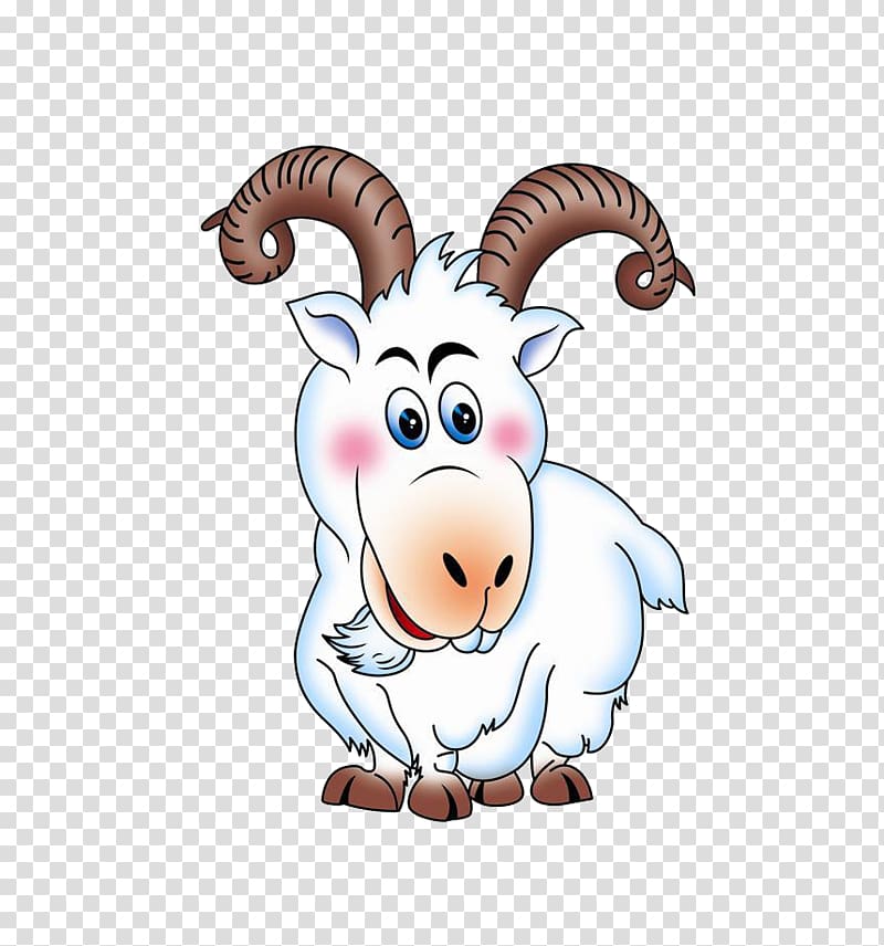 Sheep Goat Cartoon Animation, Cartoon Goat transparent background PNG clipart