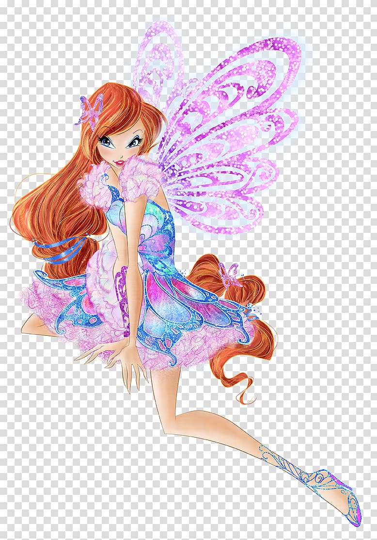 Bloom Stella Fairy Butterflix Winx Club, Season 2, aura transparent backgro...