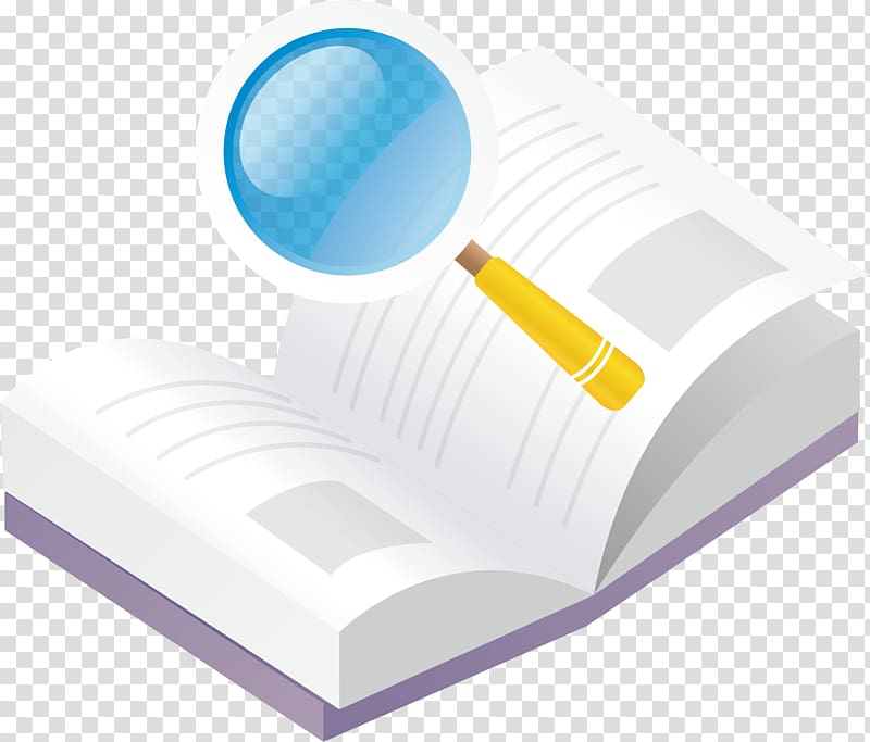 Magnifying glass Computer file, Book magnifying glass material transparent background PNG clipart