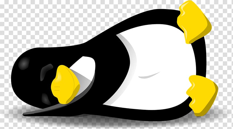 Tux Sleep Linux , Lying penguin transparent background PNG clipart