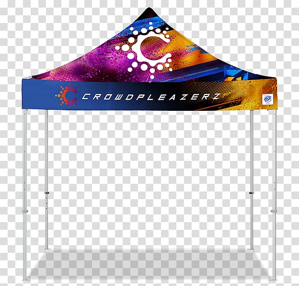 Tent Printing Advertising Pop up canopy, Marketing transparent background PNG clipart