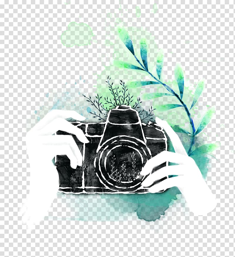 camera painting, Watercolor painting Drawing Camera , Hand-painted cameras Creative transparent background PNG clipart